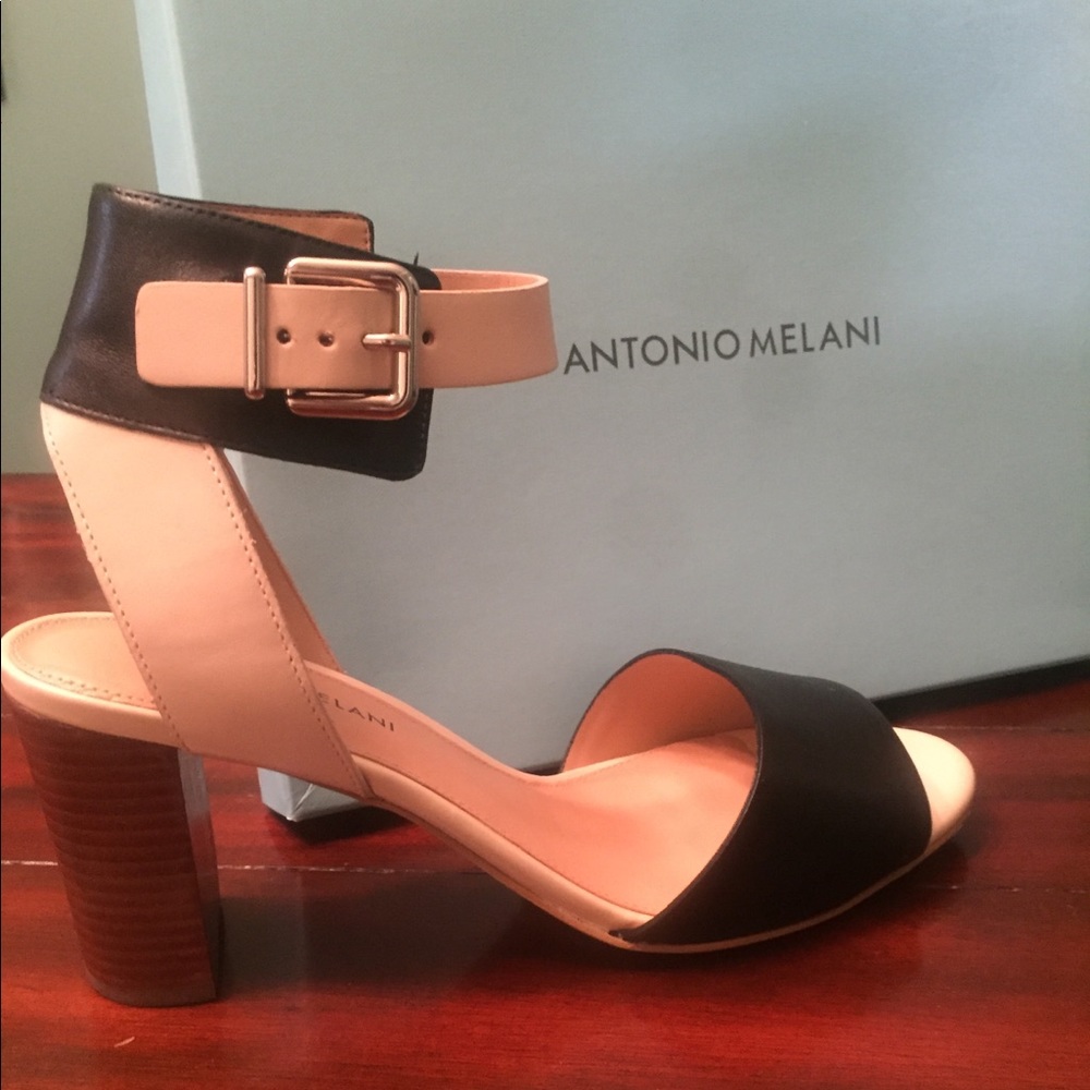 STILL AVAILABLE Antonio Melani Black and Tan heels